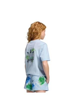 adidas Çocuk  Mavi  T-shirt TEE KC9540