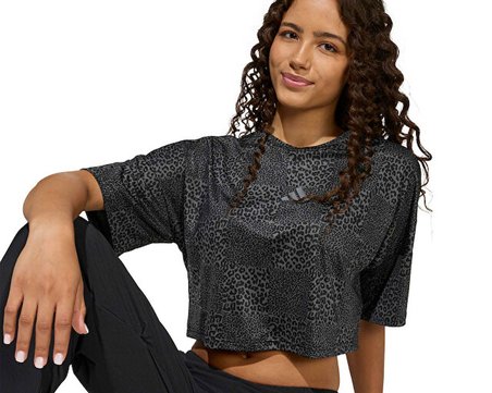 Adidas Jg Spi Aop Tee Çocuk Günlük Tişört KB6925 Siyah