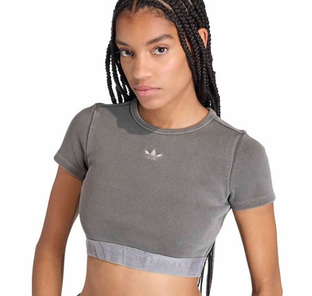 KE3222-K adidas Ess Wash T Kadın T-Shirt Gri