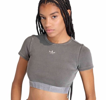 KE3222-K adidas Ess Wash T Kadın T-Shirt Gri