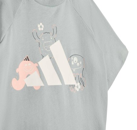 KC4614-B adidas I Trnstr T Set Bebek T-Shirt Gri
