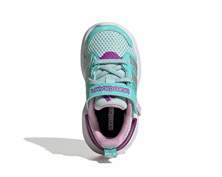 Adidas LIGHTORAMA RNR EL I Bebek Günlük Işıklı Ayakkabı KJ9720 Yeşil
