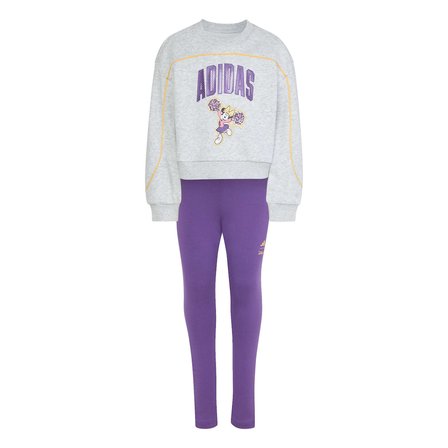 adidas LG DY MI JOG Çocuk Gri Eşofman Takımı JZ3565