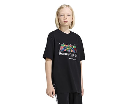 Adidas Lo Gfx T Shirt Çocuk Günlük Tişört KD7879 Siyah