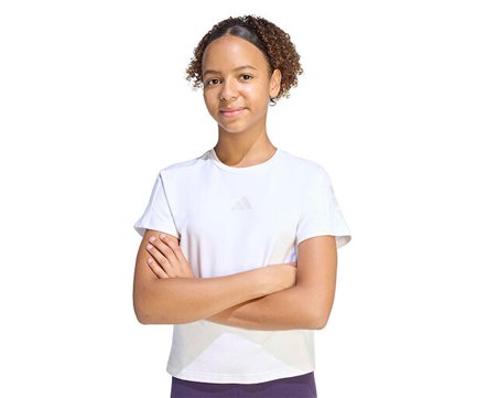Adidas Jg Fi 3S Tee Çocuk Günlük Tişört KB6896 Beyaz