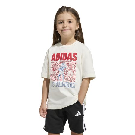 adidas LK MRVL SM T Çocuk Beyaz Tişört JZ3567