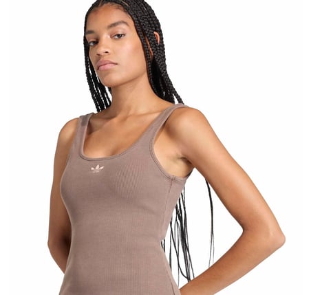 KE3167-K adidas Ess Rıb Dress Kadın Elbise - Etek Kahve
