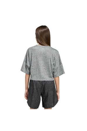 adidas Çocuk  Yeşil  T-shirt JG SPI AOP TEE KB6926