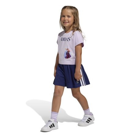 adidas LG DY FRO T SET Çocuk Mor Eşofman Takımı JZ3578