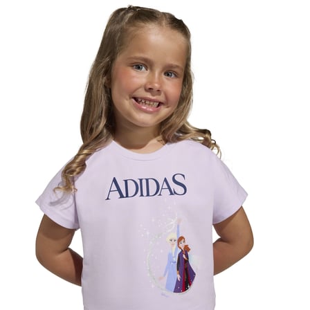adidas LG DY FRO T SET Çocuk Mor Eşofman Takımı JZ3578
