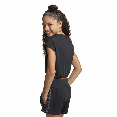adidas JG CLGT TEE Çocuk Siyah Tişört KC4590