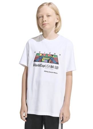 Adidas Beyaz Erkek Çocuk Baskılı T-Shirt KD7878 LO GFX T-SHIRT