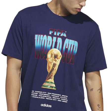 World Cup 26 Tour Graphic 2 Erkek Lacivert Futbol T-Shirt KH3680