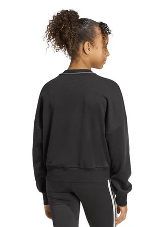 Adidas Siyah Kız Çocuk Baskılı Sweatshirt KB7029 JG STD SWT