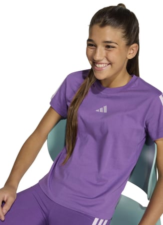 Adidas Mor Kız Çocuk T-Shirt KE3011 JG 3S TEE 160