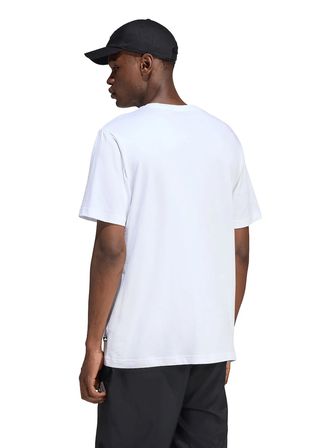 Adidas KB2512 M MOS PATCH T Beyaz Bisiklet Yaka Normal Fit Düz Erkek T-Shirt