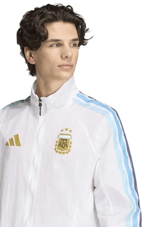 Adidas JZ6285 AFA H AN JK Beyaz Erkek Zip Ceket