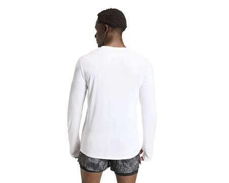 Adidas Run Ess Ls M Erkek Koşu Uzun Kollu Tişört KE8425 Beyaz