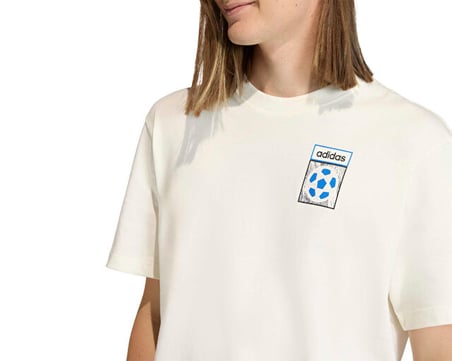 Adidas Flag Gfx Ss T Erkek Günlük Tişört KD1430 Beyaz