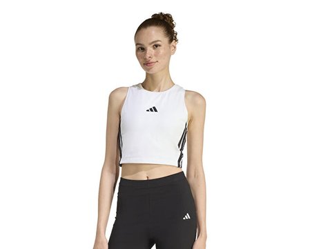 Adidas W 3S Pad Tk Kadın Günlük Crop Üst JZ6876 Beyaz