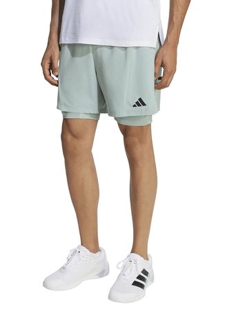 Adidas KF6430 D4T 2IN1 SHORTS Yeşil Erkek Şort