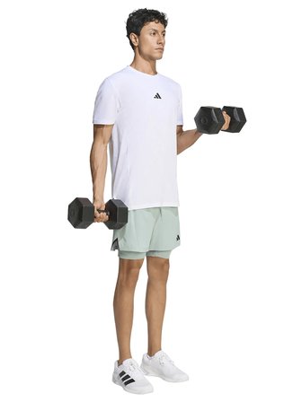 Adidas KF6430 D4T 2IN1 SHORTS Yeşil Erkek Şort