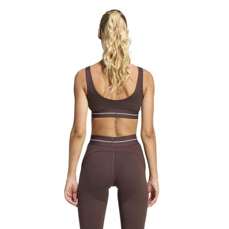 adidas Q1 Hyperglam Light Support Kadın Kahverengi Sporcu Sütyeni