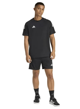 Adidas JZ0228 M SERENO 3S T Siyah Bisiklet Yaka Fit Düz Erkek T-Shirt