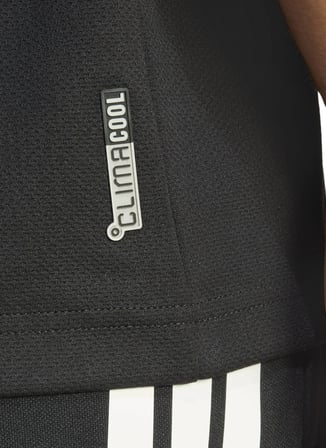 Adidas JZ0228 M SERENO 3S T Siyah Bisiklet Yaka Normal Kalıp Fit Düz Erkek T-Shirt