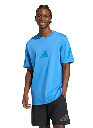 Adidas KE4697 M Z.N.E. TEE Mavi Bisiklet Bol Kesim Düz Erkek T-Shirt
