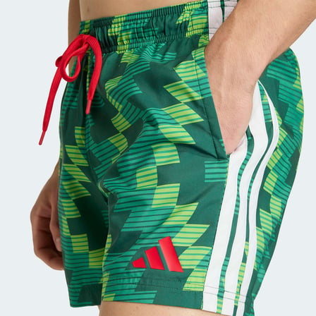 adidas Football Inspired Graphic 5 Inch Erkek Yeşil Deniz Şortu