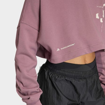 adidas Adi365 Hk Running Crew Kadın Mor Koşu Sweatshirt