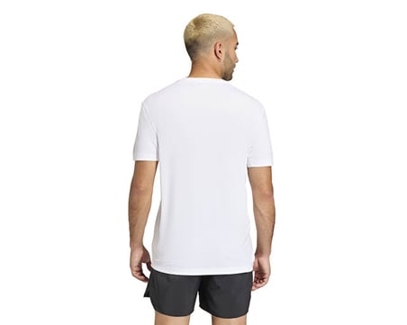 Adidas Run Ess Bl T M Erkek Koşu Tişörtü KE3547 Beyaz