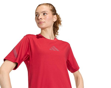 Adidas W Z.N.E. Tee Kadın Günlük Tişört KC7718 Kırmızı