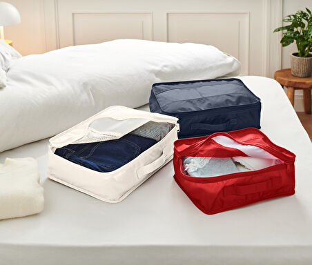 Seyahat İçin Düzenleyici Çanta, 3 Adet