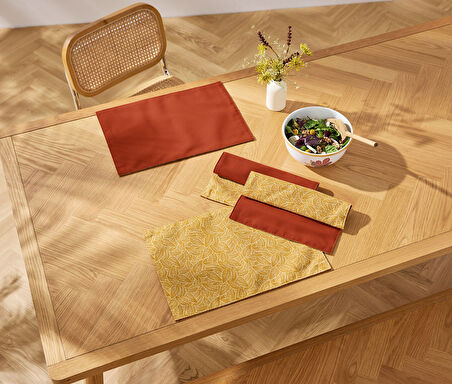 Servis Altlığı, 4 Adet, Çift Taraflı