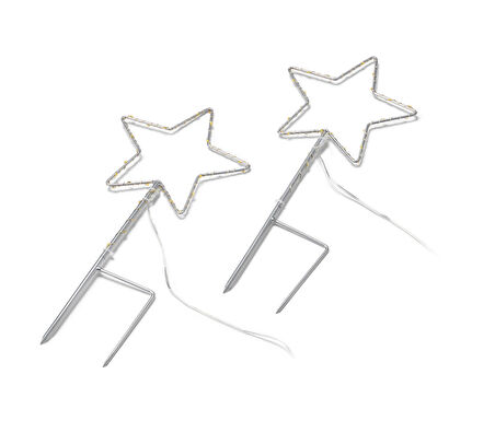 LED’li Bahçe Süsü, Yıldız, 2 adet, Küçük