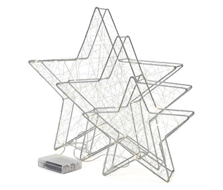 LED’li Dekoratif Yıldız, 3 adet, Büyük