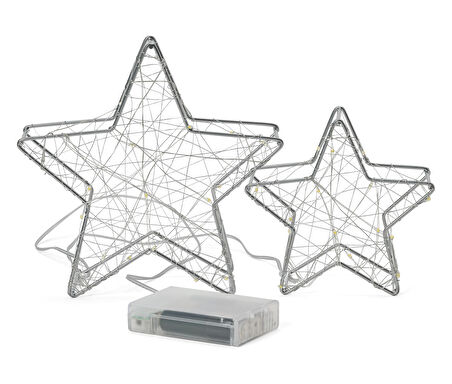 LED’li Dekoratif Yıldız, 2 adet, Küçük
