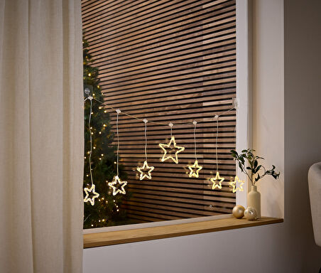 LED Işık Perdesi, Akrilik, 7 Yıldız