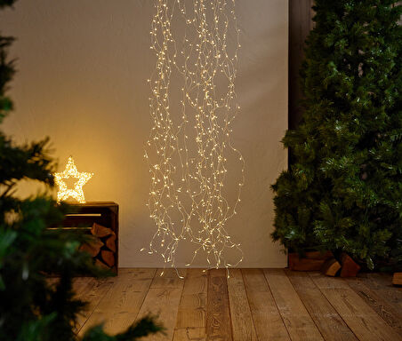 LED Parlak Yıldız Yağmuru, İç-Dış Mekan