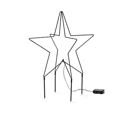 LED Yıldız, Büyük, Metal, Dış Mekan