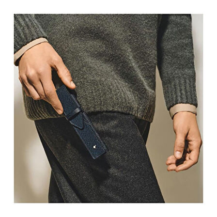 Montblanc Sartorial Tekli Kalem Kılıfı Tweed Blue 220352