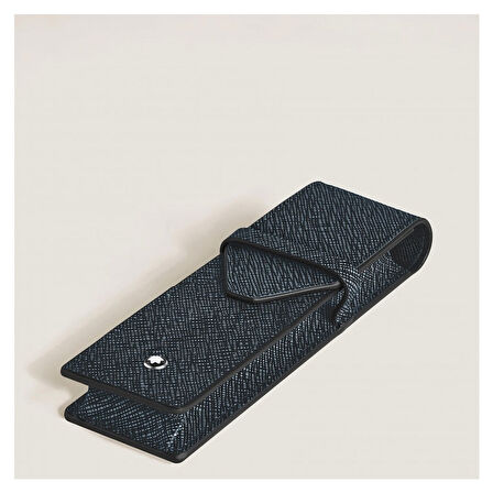 Montblanc Sartorial İkili Kalem Kılıfı Tweed Blue 220354