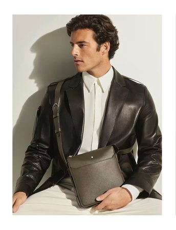 Montblanc Sartorial Deri Dikey Çapraz Çanta 221562