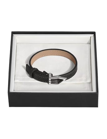 Montblanc Grain Deri Düz Uçlu Bileklik 222746
