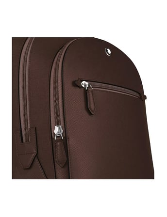 Montblanc Sartorial Deri 3 Bölmeli Orta Boy Sırt Çantası 222929