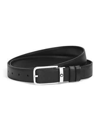 Montblanc Sartorial Deri Dikdörtgen Tokalı 30 mm Çift Taraflı Kemer 223409