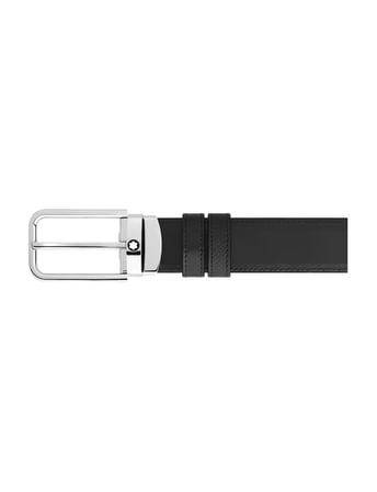 Montblanc Sartorial Deri Dikdörtgen Tokalı 30 mm Çift Taraflı Kemer 223409