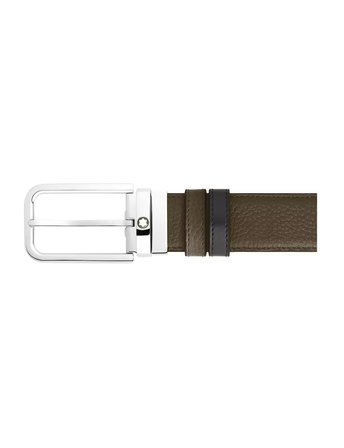 Montblanc Grain Deri Dikdörtgen Tokalı 35 mm Çift Taraflı Kemer 223421